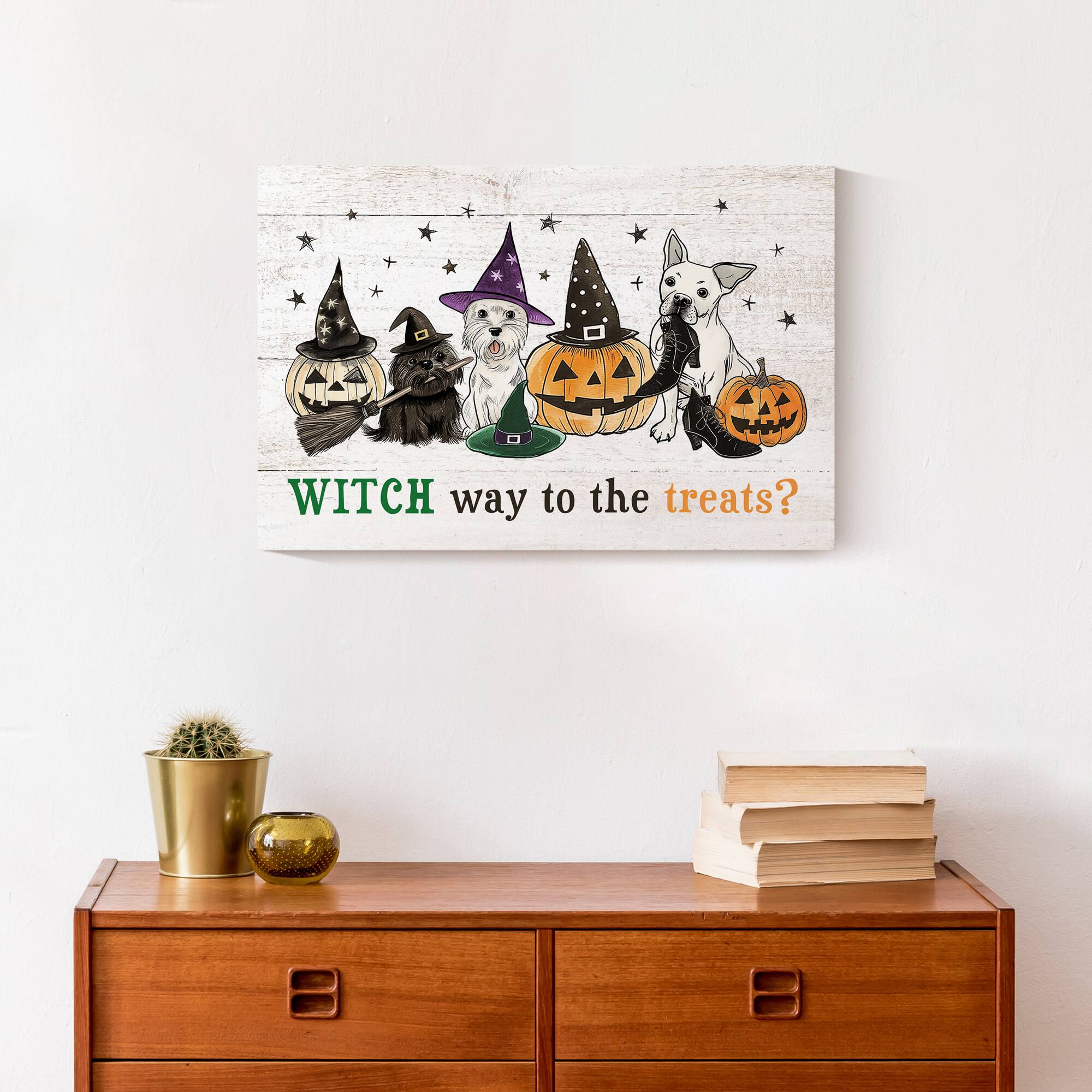 Witch Way to Treats 18" x 12' Canvas Wall Art
